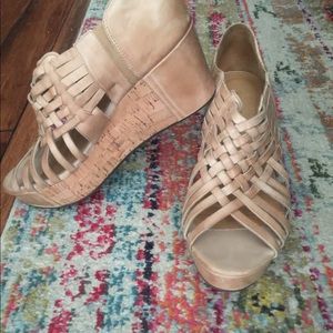 Chocolate Blu wedge sandals 9.. Sundance Catalog